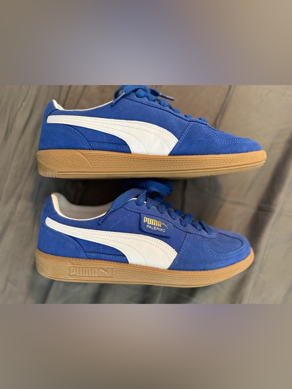 PUMA Palermo Vintage OG men's shoes 39646307 BLUE SUEDE